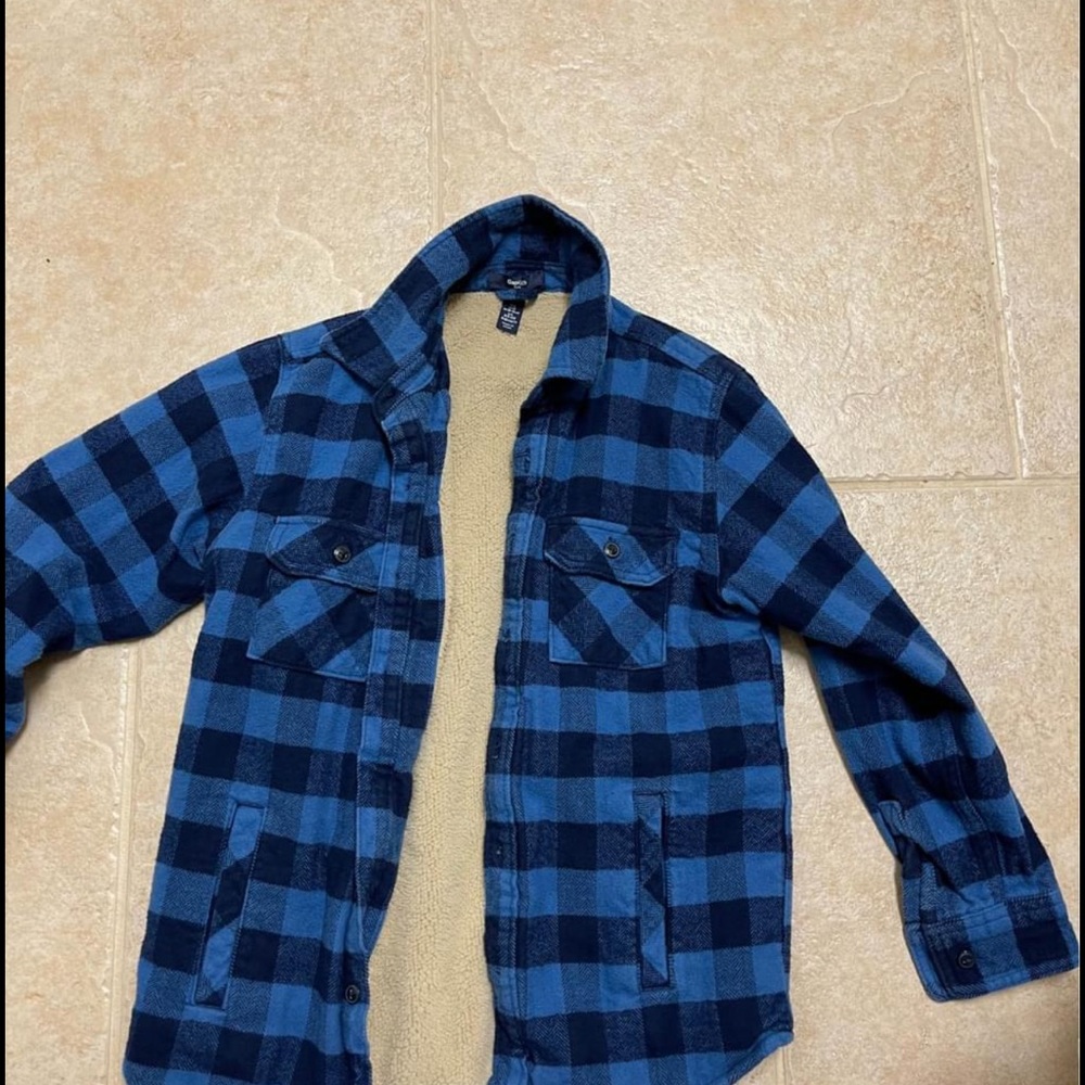 Boys Gap fleece lined button up